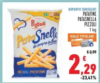 Conad Patatine Patasnella Pizzoli offerta