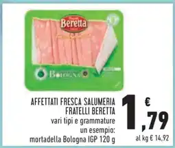 Conad AFFETTATI FRESCA SALUMERIA FRATELLI BERETTA offerta