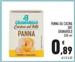 Conad PANNA DA CUCINA UHT GRANAROLO offerta