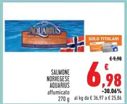 Conad Salmone Norvegese Aquarius affumicato offerta