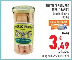 Conad Filetti di Sgombro Angelo Parodi offerta