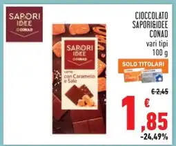 Conad CIOCCOLATO SAPORIDEIE CONAD offerta
