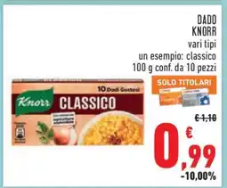 Conad DADO KNORR offerta