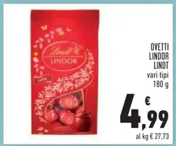 Conad OVETTI LINDOR LINDT offerta