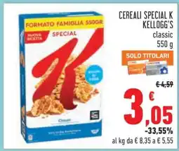 Conad Cereali Special K Kellogg's offerta