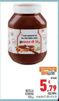Conad NUTELLA FERRERO offerta
