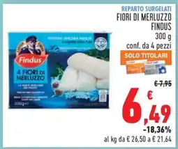 Conad FIORI DI MERLUZZO FINDUS offerta