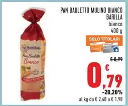 Conad PAN BAULETTO MULINO BIANCO BARILLA offerta