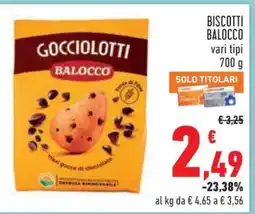 Conad Biscotti Balocco offerta