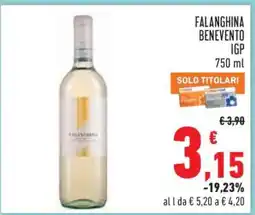 Conad Falanghina Benevento IGP offerta