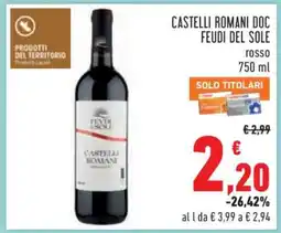 Conad Castelli Romani DOC Feudi del Sole offerta