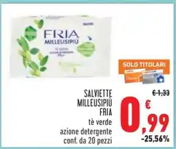 Conad Salviette MilleusiPiù Fria offerta