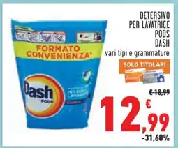 Conad DETERSIVO PER LAVATRICE PODS DASH offerta