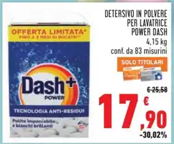 Conad DETERSIVO IN POLVERE PER LAVATRICE POWER DASH offerta