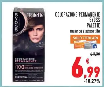 Conad COLORAZIONE PERMANENTE SYOSS PALETTE offerta