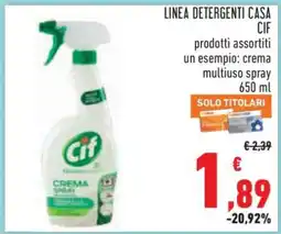 Conad LINEA DETERGENTI CASA CIF offerta