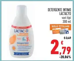 Conad DETERGENTE INTIMO LACTACYD offerta