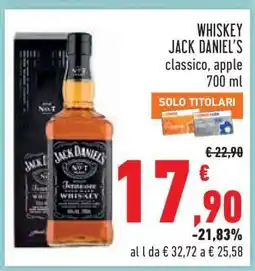 Conad Whiskey Jack Daniel's offerta