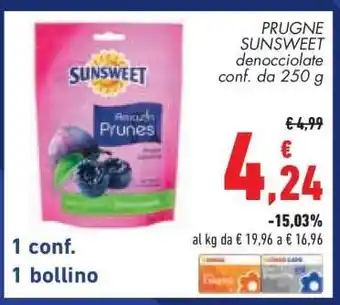 Conad PRUGNE SUNSWEET denocciolate offerta