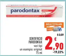 Conad DENTIFRICIO PARODONTAX offerta