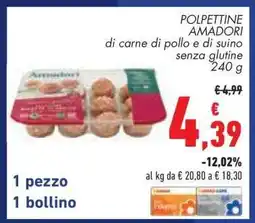 Conad Polpettine Amadori offerta