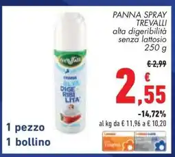 Conad PANNA SPRAY TREVALLI offerta