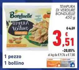Conad TEMPURA DI VERDURE BONDUELLE 450 g offerta