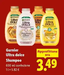 Lidl Garnier Ultra Dolce Shampoo offerta