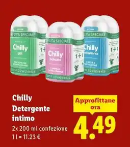 Lidl Chilly Detergente intimo offerta