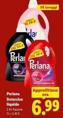 Lidl Perlana Detersivo Liquido offerta