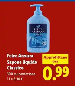 Lidl Felce Azzurra Sapone liquido Classico offerta
