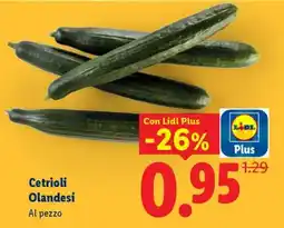 Lidl Cetrioli olandesi offerta