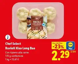 Lidl Chef Select Ravioli Xiao long bao offerta