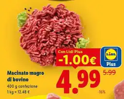Lidl MACINATO MAGRO DI BOVINO offerta
