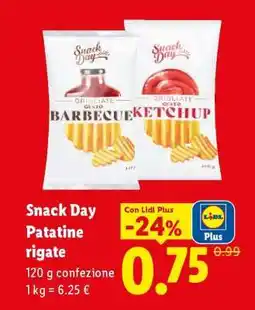 Lidl Snack Day Patatine rigate offerta