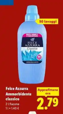 Lidl Felce Azzurra Ammorbidente Classico offerta