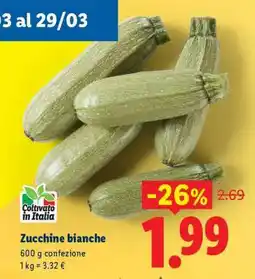 Lidl Zucchine Bianche offerta