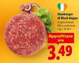 Lidl Hamburger di Black Angus offerta