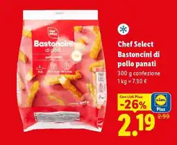 Lidl Chef Select Bastoncini di pollo panati offerta