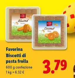 Lidl Favorina Biscotti di pasta frolla offerta