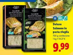 Lidl Deluxe Salmone in pasta sfoglia offerta