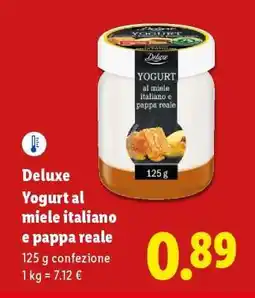 Lidl Deluxe Yogurt al miele italiano e pappa reale offerta