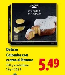 Lidl Deluxe Colomba con crema al limone offerta