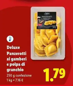 Lidl Deluxe Panzerotti ai gamberi e polpa di granchio offerta