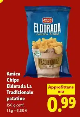 Lidl Amica Chips Eldorada La Tradizionale patatine offerta