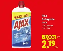 Lidl Ajax Detergente casa offerta