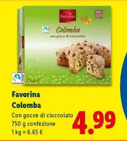 Lidl Favorina Colomba offerta