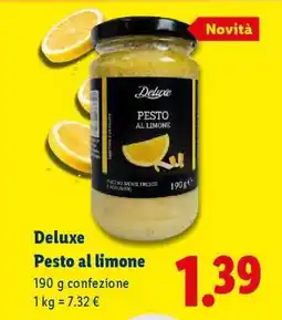 Lidl Deluxe Pesto al limone offerta