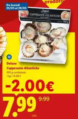 Lidl Deluxe Cappesante atlantiche offerta