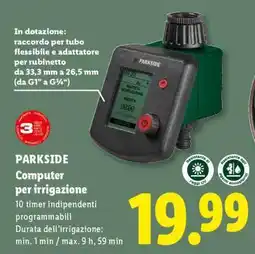 Lidl PARKSIDE Computer per irrigazione offerta